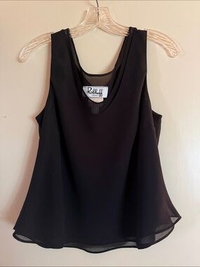 Joseph Ribkoff Black Sleeveless V-Neck Camisole